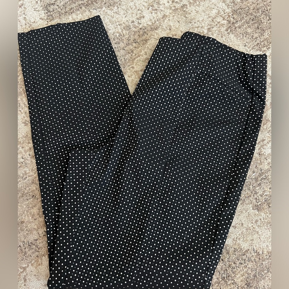 Black and White Polka Dot Women's Pants